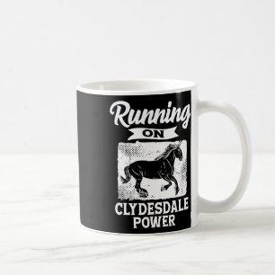 Mug Course Sur Clydesdale Power Horseback équitation