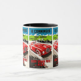 Mug Course vintage : Voiture de course automobile spor