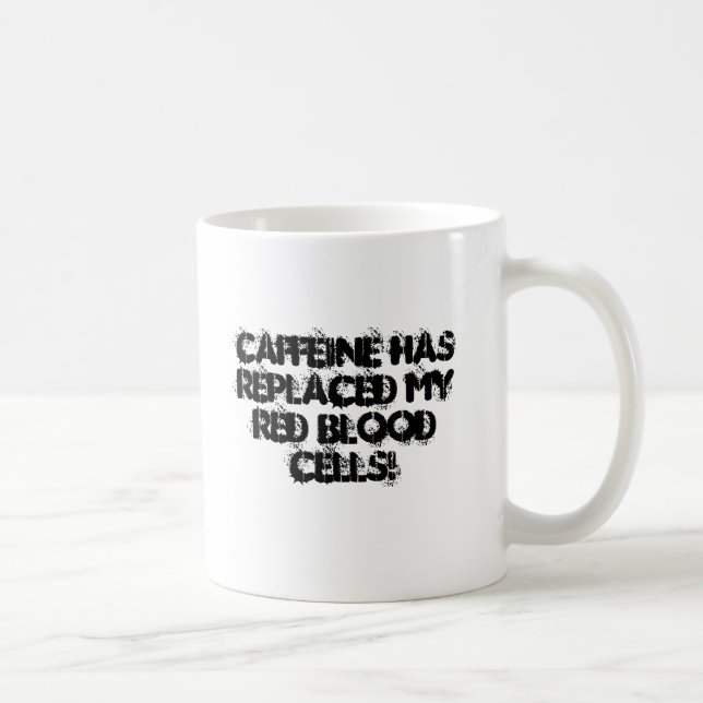 Mug Courses de caféine par mes veines (Droite)