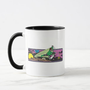 Mug Courses vertes de lanterne par l'espace