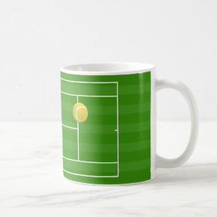 Mug Court de tennis et balle de TENNIS