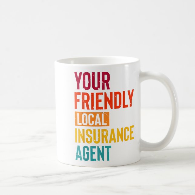 Mug Courtier d'assurance Votre âge d'assurance locale (Droite)