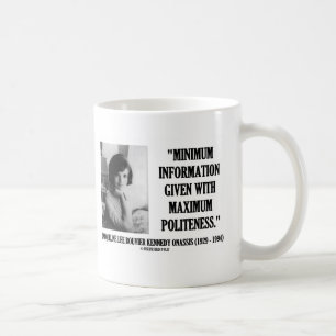 Mug Courtoisie minimum de l'information de Jacqueline