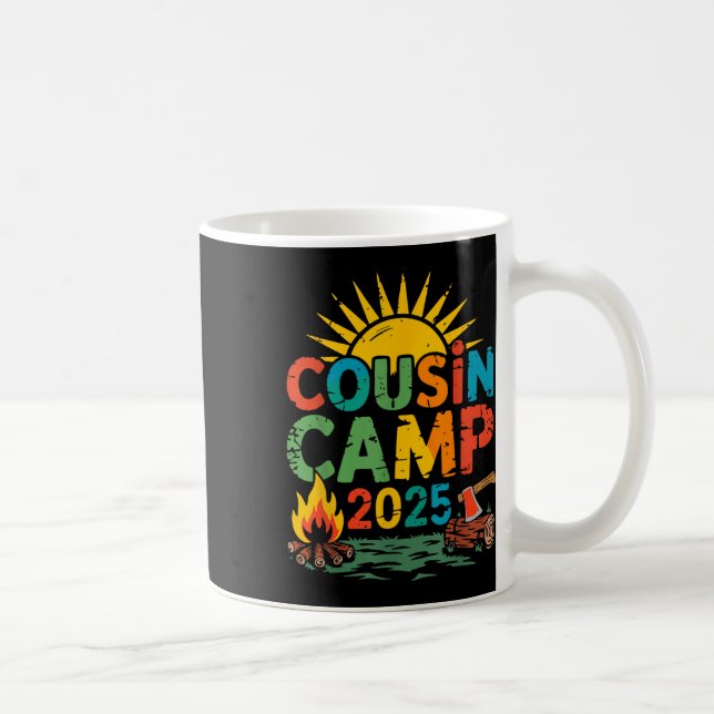 Mug Cousin Camp 2025 Camping au feu de camp Vacances d (Droite)