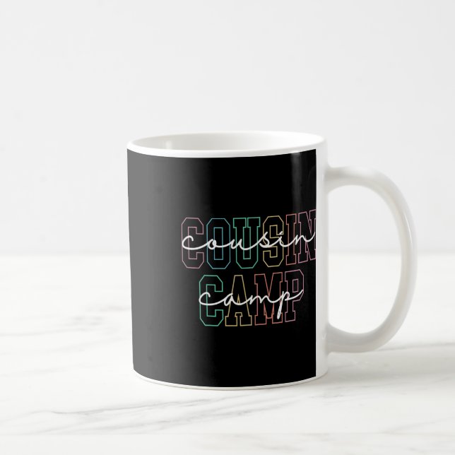 Mug Cousin Camp 2025 Camping Feu de camp Vacances d'ét (Droite)