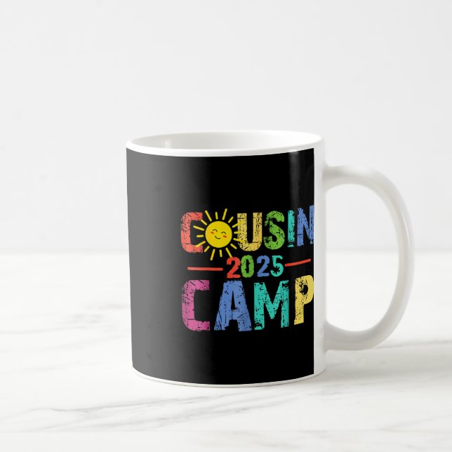 Mug Cousin Camp 2025 Camping Feu de camp Vacances d'ét (Droite)