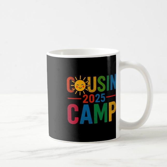 Mug Cousin Camp 2025 Vacances d'Été Rassemblement fami (Droite)