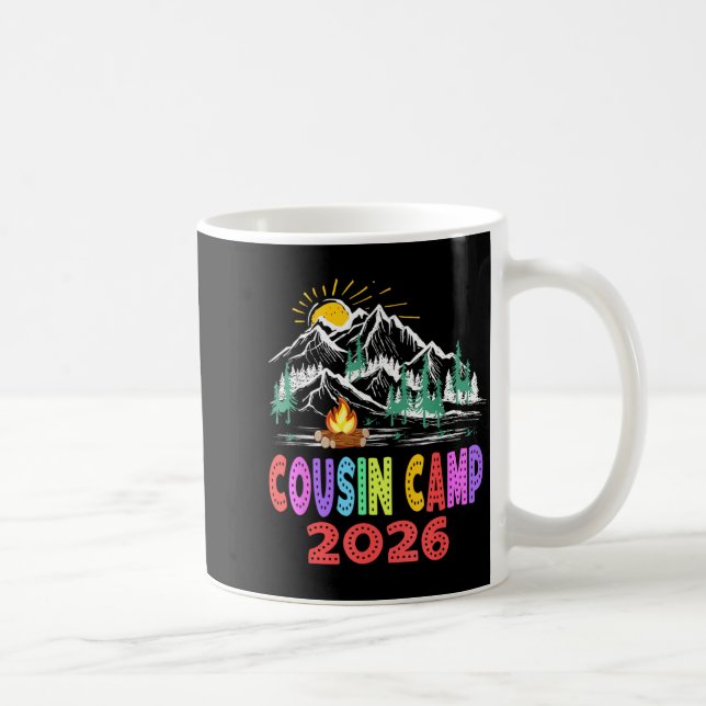 Mug Cousin Camp 2026 Camp Familial Vacances d'Été Camp (Droite)