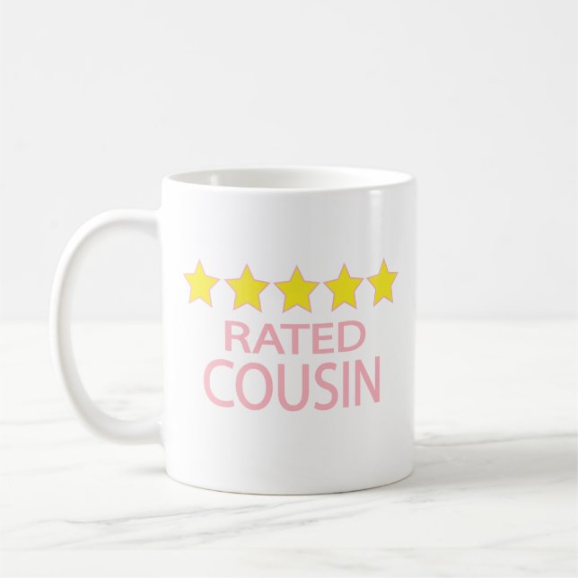 Mug Cousin cinq étoiles (Gauche)