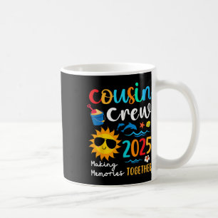 Mug Cousin Crew 2025 Summer Vacation Beach Voyage en f