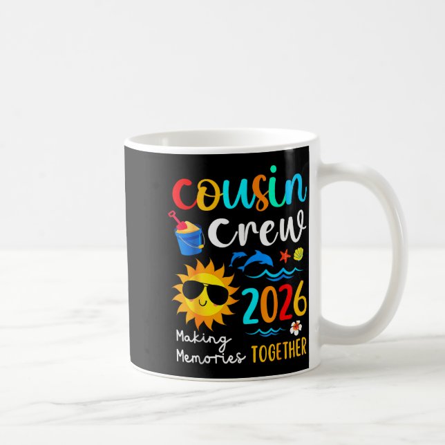 Mug Cousin Crew 2026 Summer Vacation Beach Family Trip (Droite)