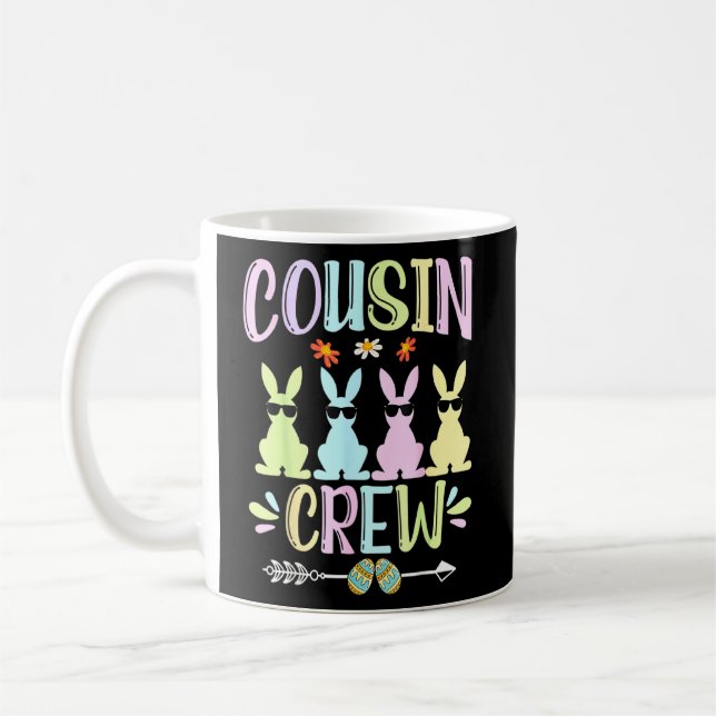 Mug Cousin Crew Cute Bunny Rabbit correspondant à la j (Gauche)