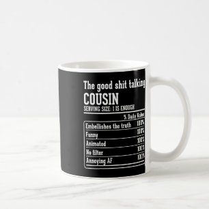 Mug Cousin Crew Faits nutritionnels La Co-parlant qui 