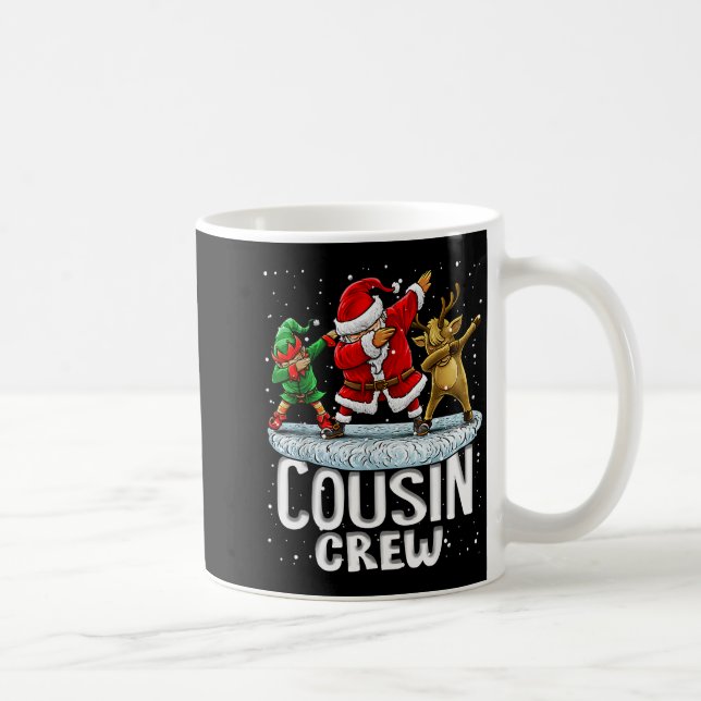 Mug Cousin Crew Santa Elf Dabbing Matching Family Chri (Droite)