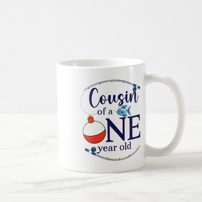 Mug Cousin du gros pêcheur garçon premier anniversaire (Droite)