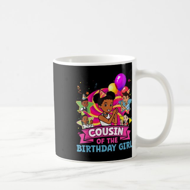 Mug Cousin La Fille D'anniversaire Fête Rose Poupée Fa (Droite)