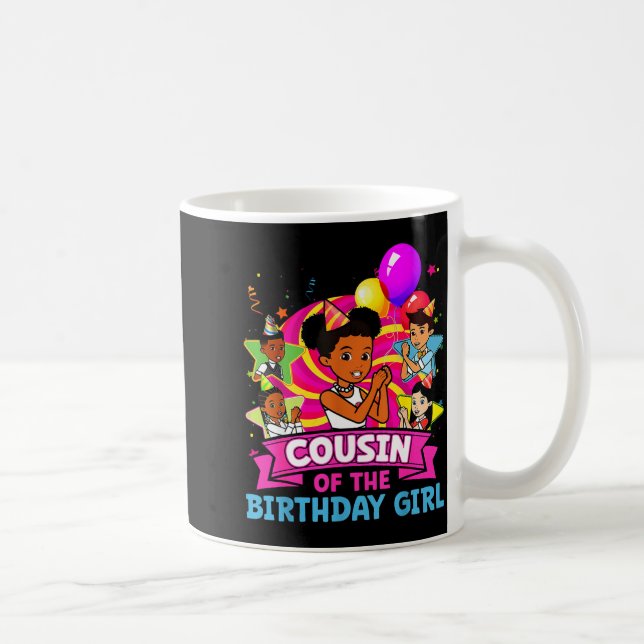 Mug Cousin Of Birthday Girl Gracie Nk Doll Family Deco (Droite)