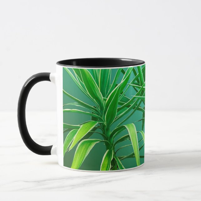 Mug  Coussin d'arbre palmier botanique vert (Gauche)