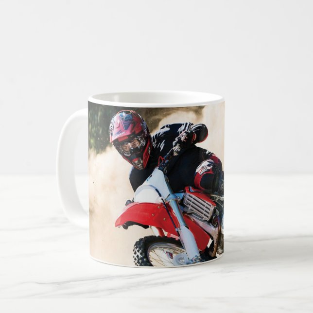 Mug coussin de motocross (Devant gauche)