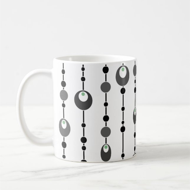 Mug Coussin décoratif design abstrait rétro décoration (Gauche)