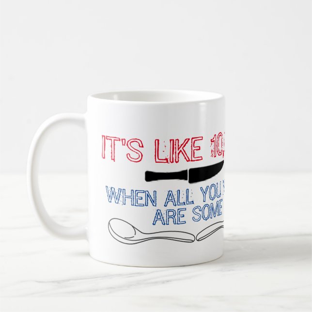 Mug Couteaux/tasse de cuillères (Gauche)