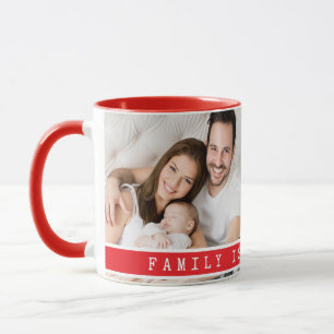 Mug Coutume 2 Photo Collage Famille Image Citation Rou