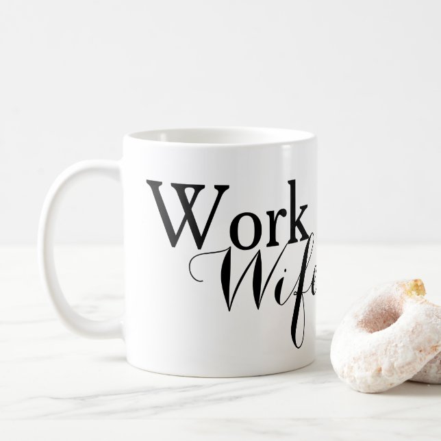 Mug Coutume d'épouse de travail (Avec donut)