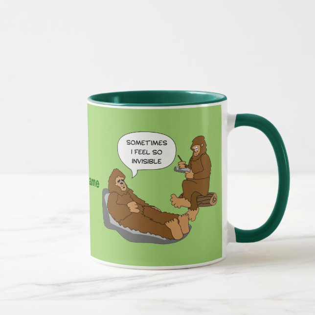 Mug Coutume drôle de bande dessinée de Sasquatch du (Droite)