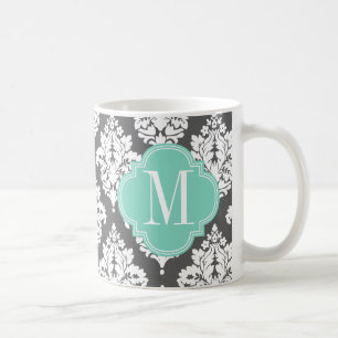 Mug Coutume élégante de charbon de bois et d'Aqua de