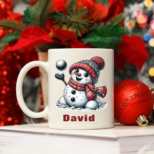 Mug Coutume Noël Snowball Snowman