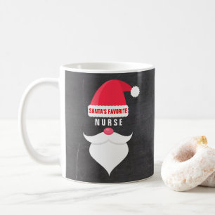Mug Coutume préférée de l'infirmière de Père Noël de