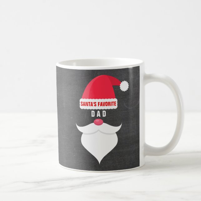 Mug Coutume préférée du papa de Père Noël de Noël (Droite)
