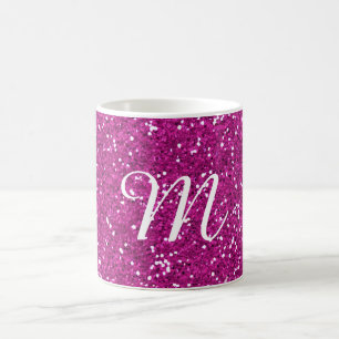 Mug Coutume rose de parties scintillantes décorée d'un