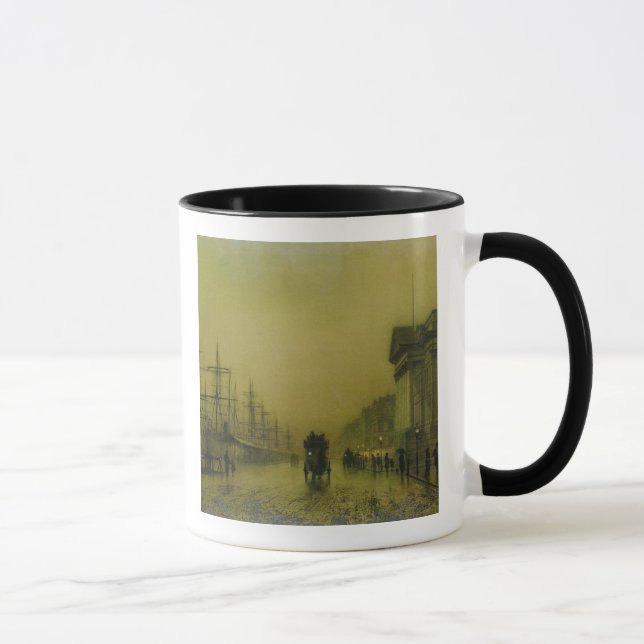 Mug Coutumes H de docks de John Atkinson Grimshaw | (Droite)