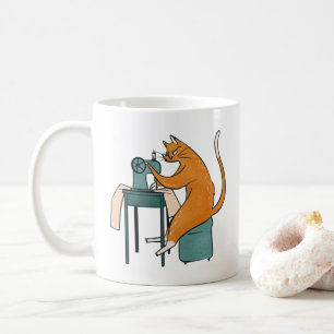 Mug Couture vintage de chat