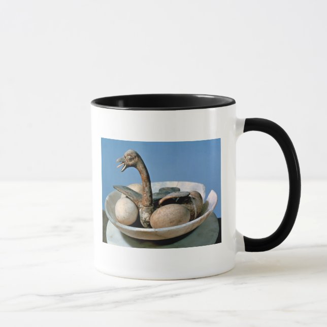 Mug Couvercle d'un pot d'albâtre décoré d'un oiseau (Droite)
