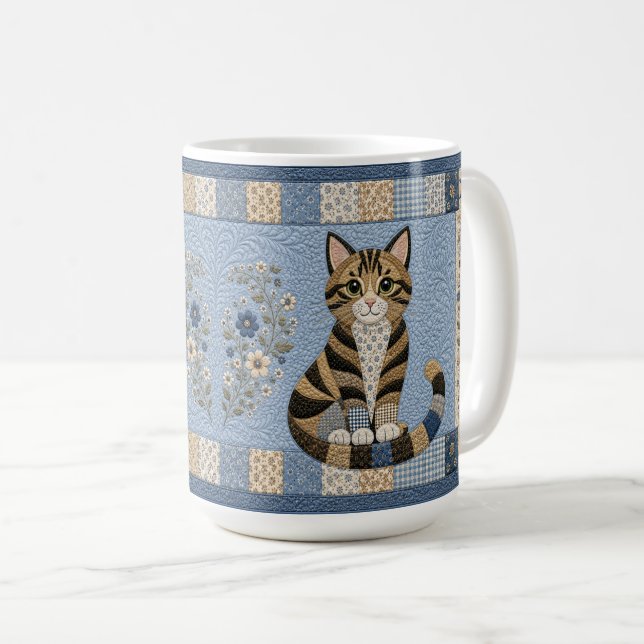 Mug Couverture chat tigré (Devant droit)