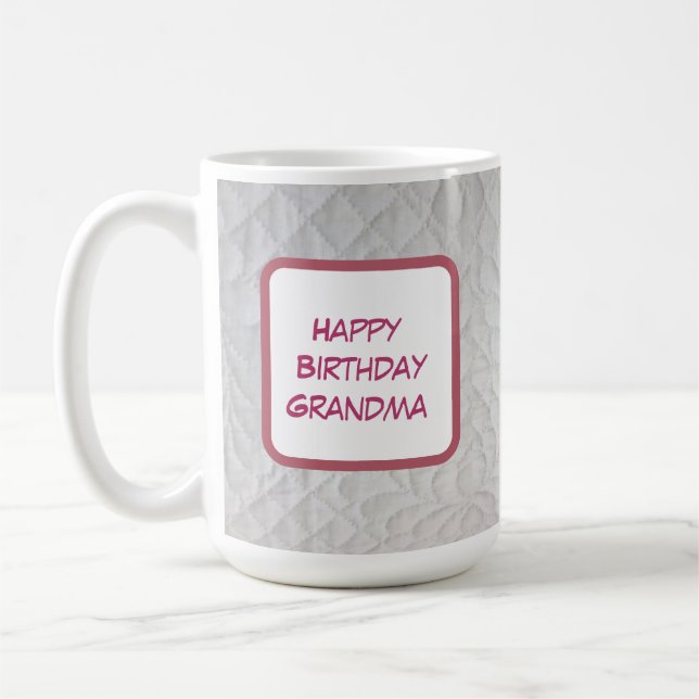 Mug Couverture d'anniversaire pour grand-mère (Gauche)