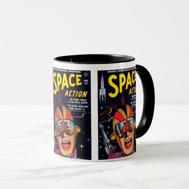 Mug Couverture de bande dessinée de science-fiction vi (Devant droit)
