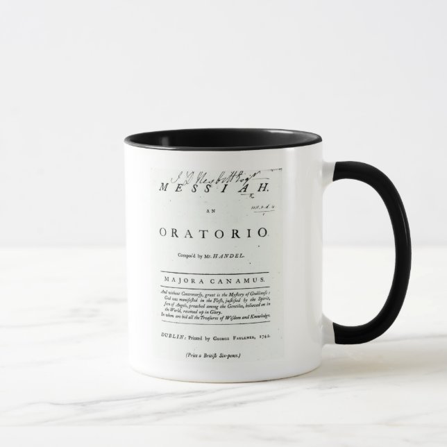 Mug Couverture de la musique de feuille (Droite)