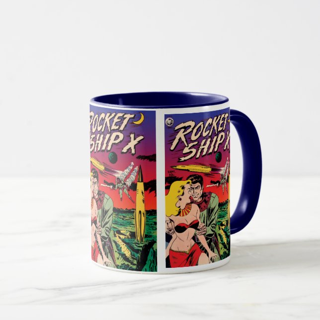Mug Couverture de livre de bande dessinée de science-f (Devant droit)