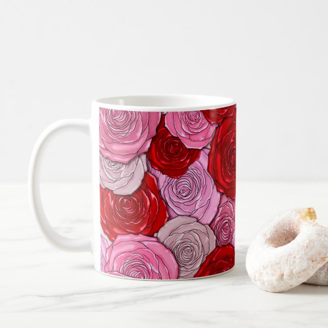 Mug Couverture des Roses (Avec donut)