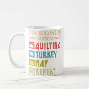 Mug Couvre-lit Dinde Sieste Répéter Drôle De Couture T