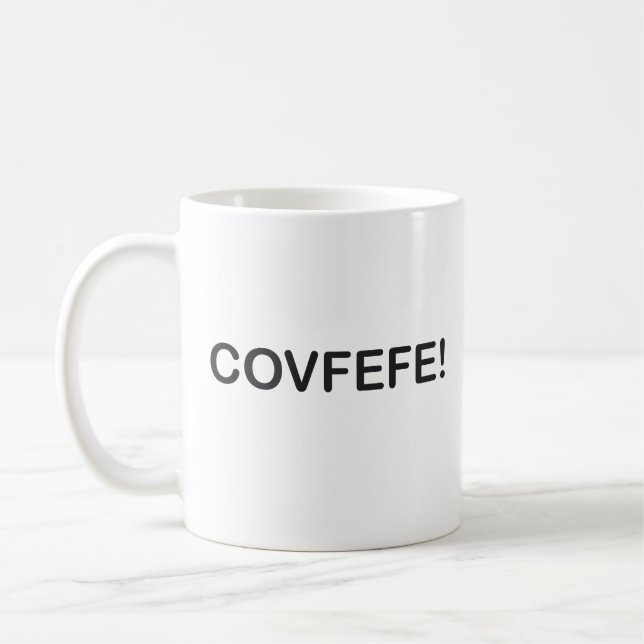 MUG COVFEFE TRUMP TWEET DIFFICILE (Gauche)