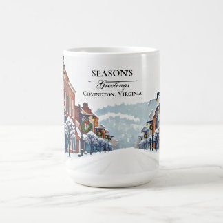 Mug Covington, VA Édition Hiver Saisonnière Salutation