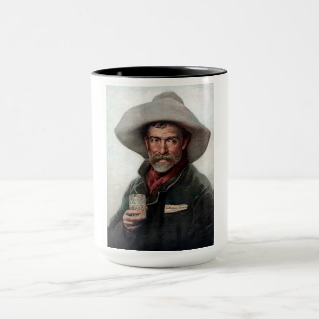 Mug Cow-boy ranchero espagnol dans un saloon du vieux  (Centre)