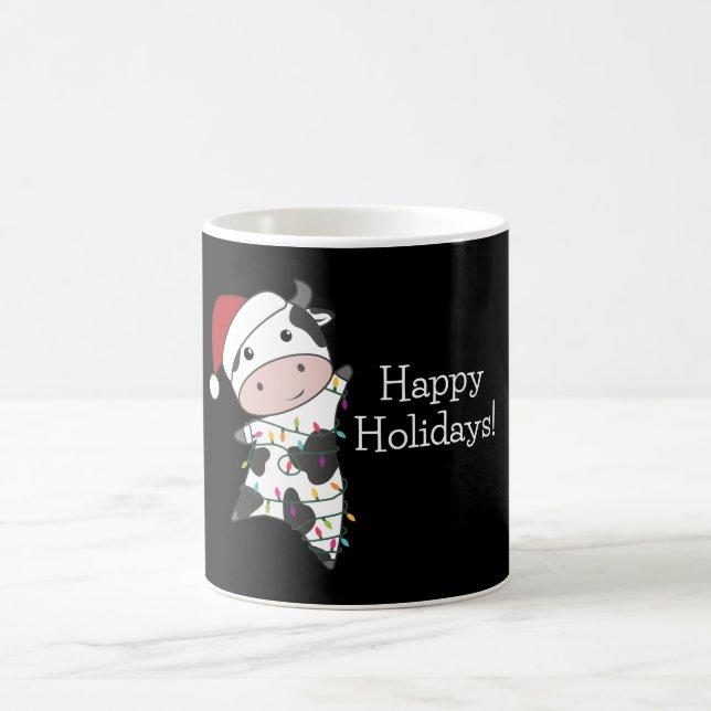 Mug Cow Cheerful Christmas Winter Animals (Centre)