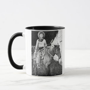 Mug Cowboy américain au Kansas, c.1880 (photo de b/w)