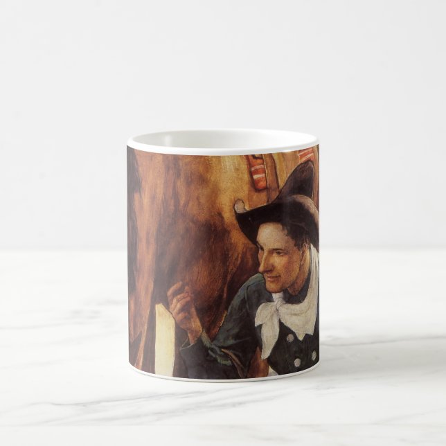 Mug Cowboy Arrosant Son Cheval par NC Wyeth, Art Vinta (Centre)