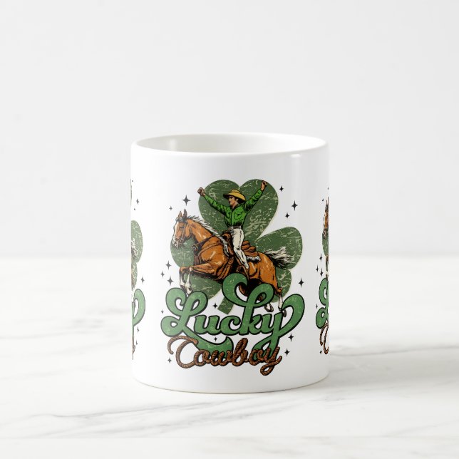 Mug Cowboy Chanceux Vintage Western (Centre)